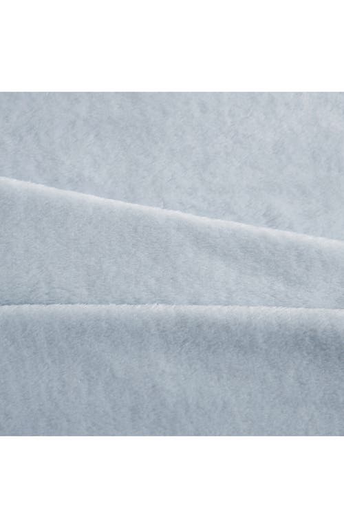 Kenneth Cole Solid Ultra Soft Plush Fleece Blanket In Blue