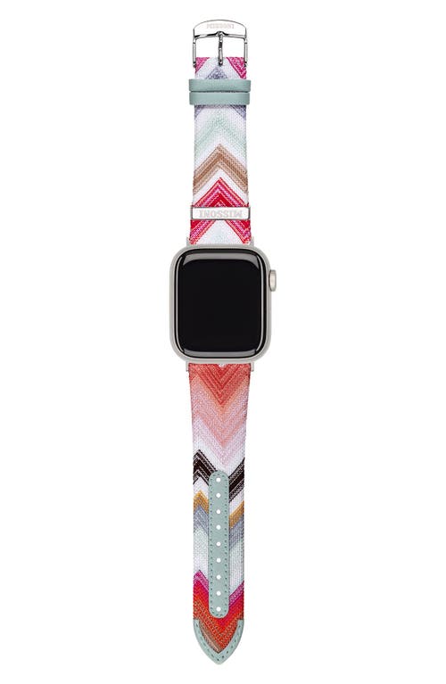 Missoni Authentic Zigzag Knit 24mm Apple Watch® Watchband In Multi