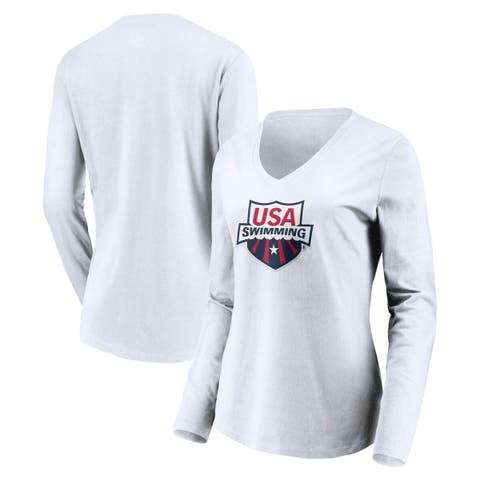 Women's Fanatics Branded White New York Giants Retro Power Long Sleeve T- Shirt