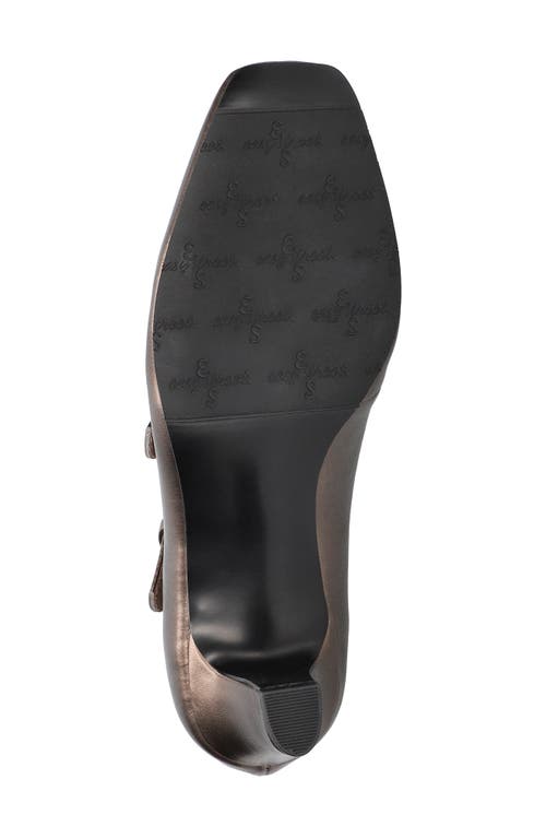 Shop Easy Street Willis Square Toe Mary Jane Pump In Pewter