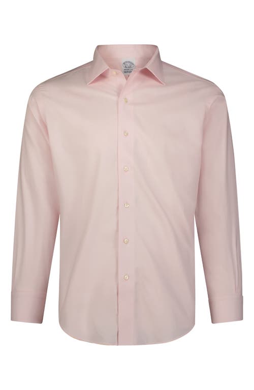 Shop Brooks Brothers Non-iron Stretch Supima® Cotton Dress Shirt In Pink