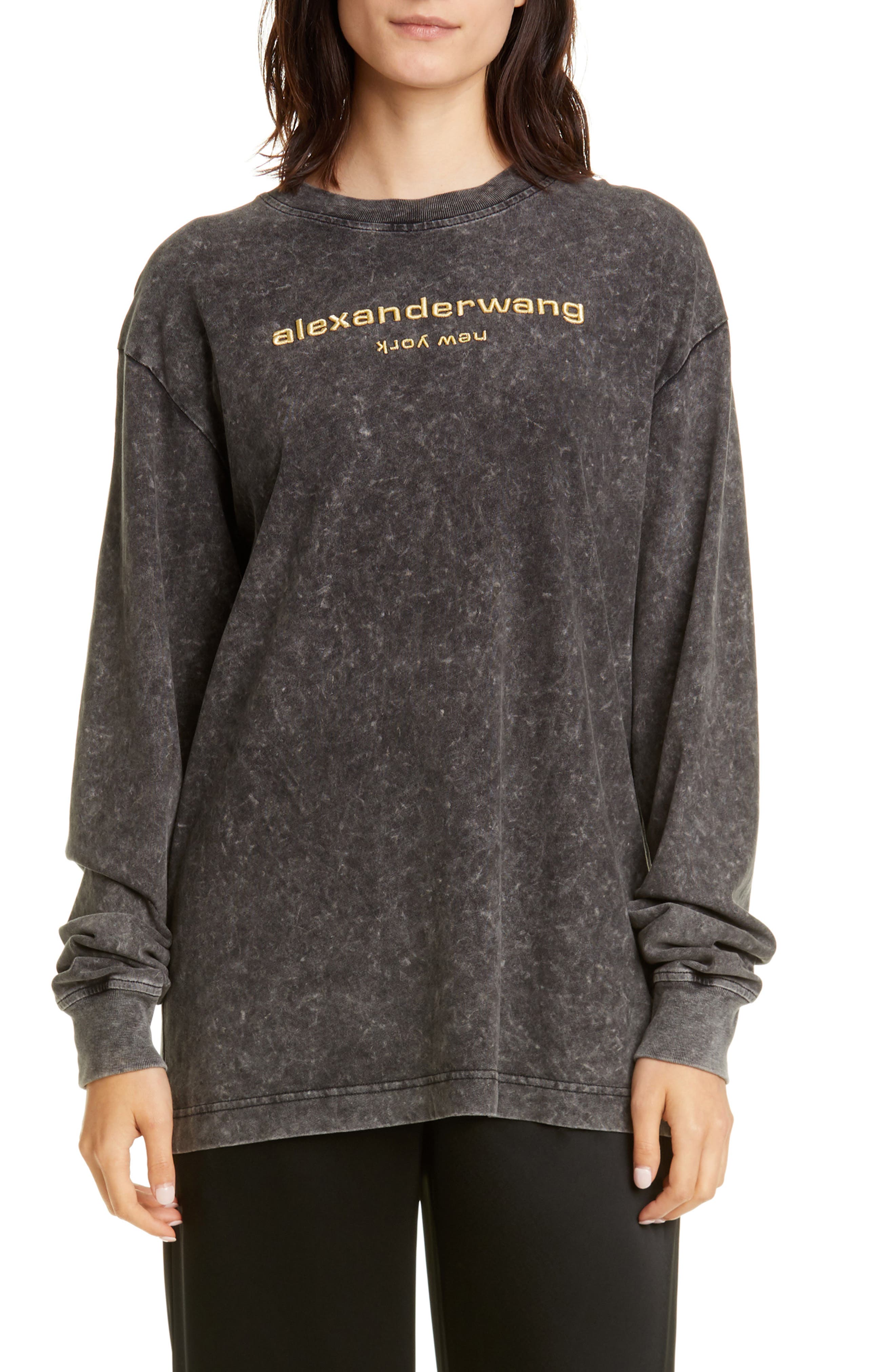 alexander wang long sleeve t shirt