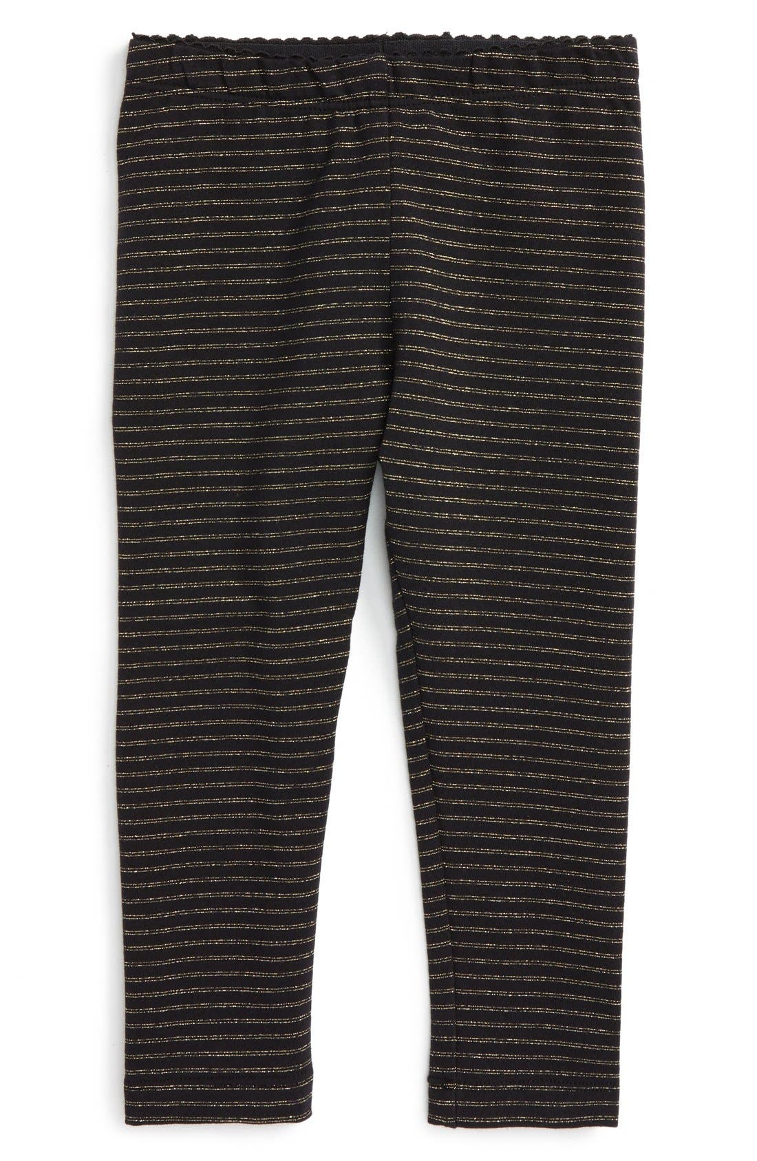 Tea Collection Girls Sparkle Stripe Baby Leggings