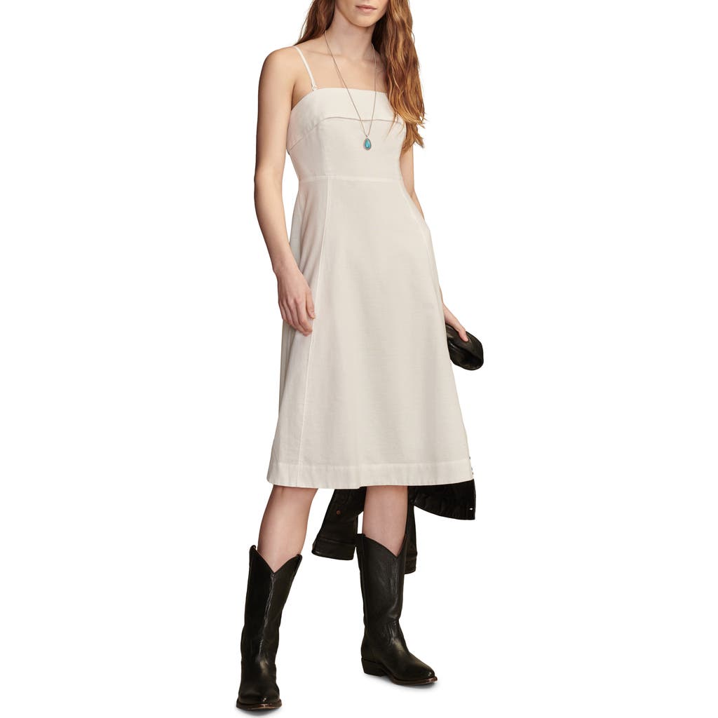 LUCKY BRAND LUCKY BRAND A-LINE MIDI DRESS