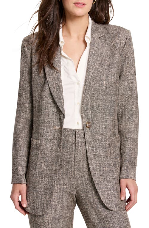 Shop Nic + Zoe Nic+zoe City Tweed Blazer In Neutral Mix