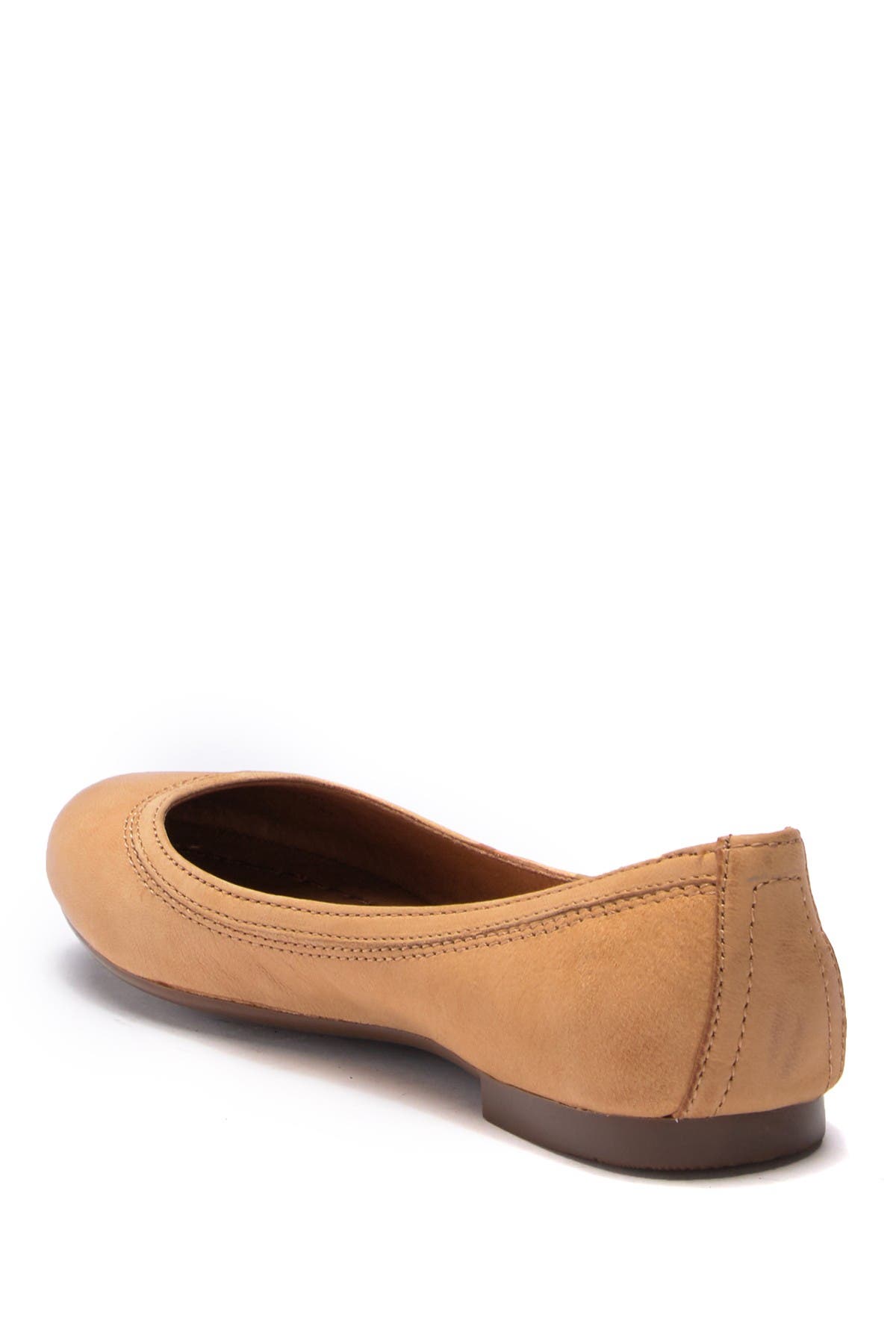 frye carrie leather flat