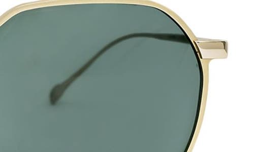 Shop Mita Sustainable Eyewear 53mm Round Sunglasses In Gold/matte Gold