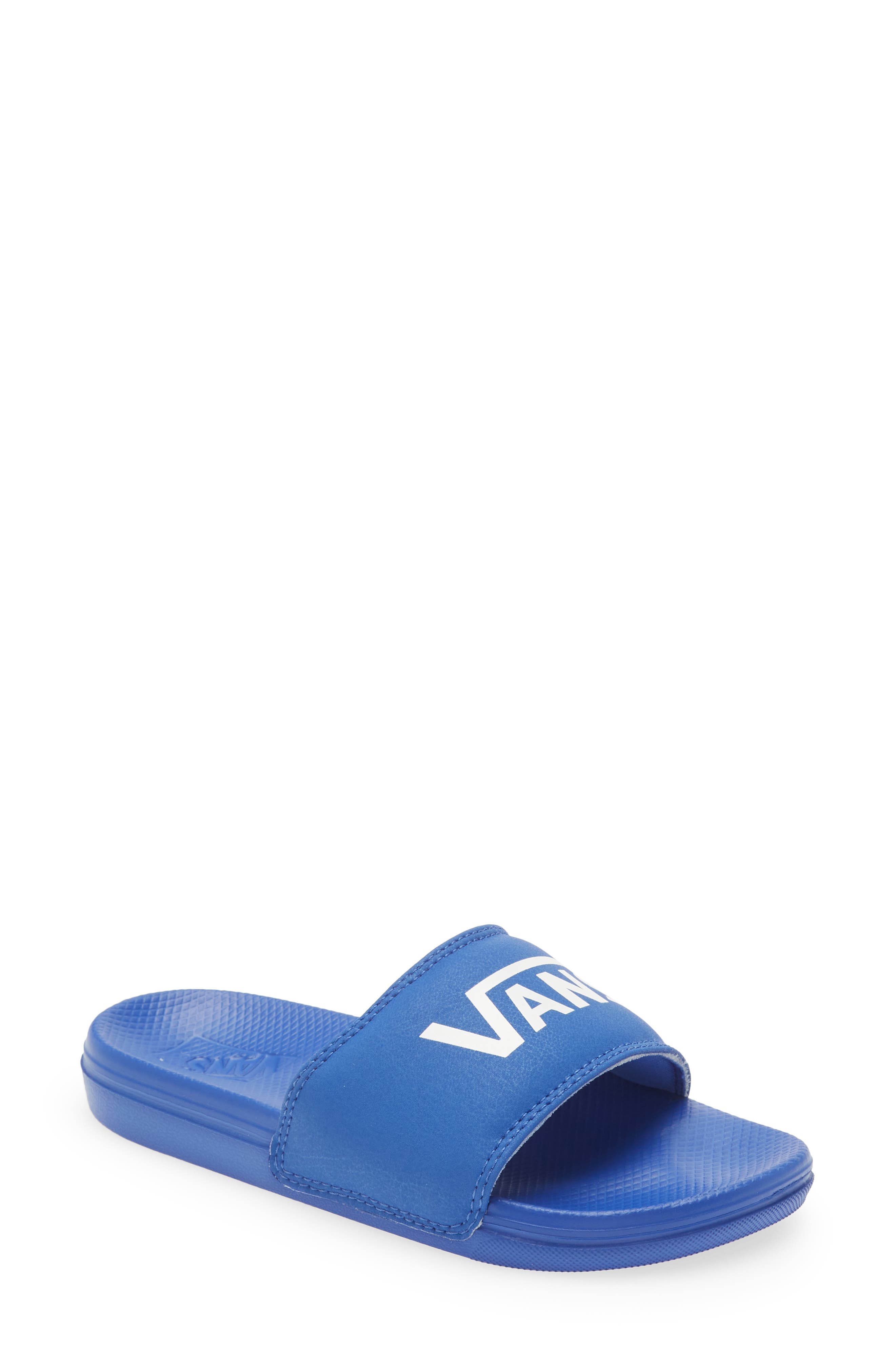 Vans La Costa Slide Sandal in Reflective Dazzling Blue/Tru