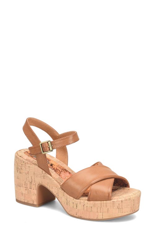 Shop Korks Calda Platform Sandal In Light Tan