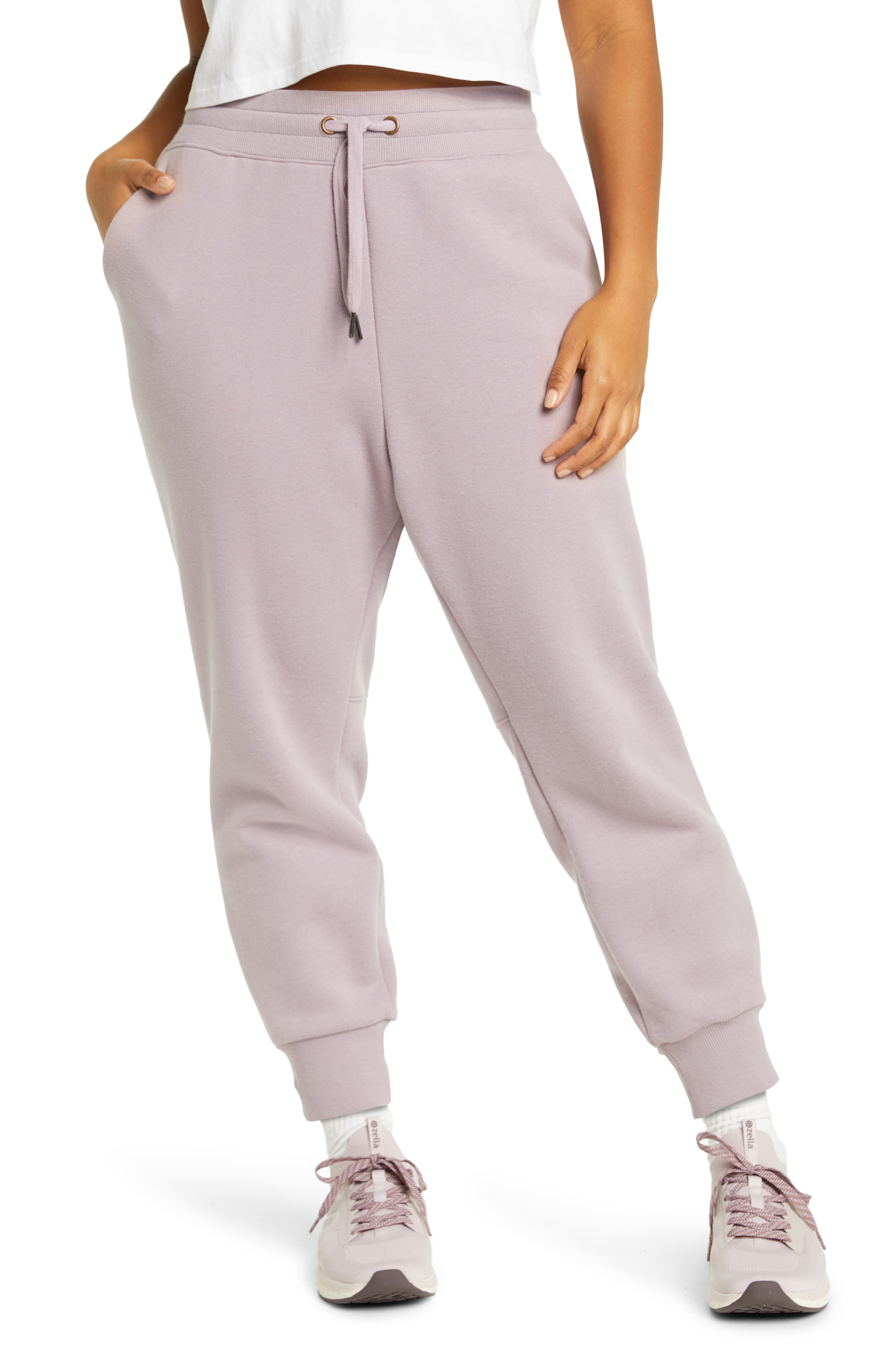 purple womens joggers