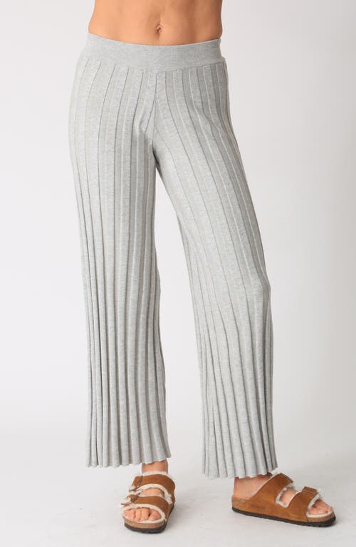 Shop Electric & Rose Carmel Rib Pants In Light Heather Grey