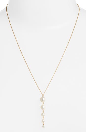 Baby Pearl Lariat Necklace – POPPY FINCH