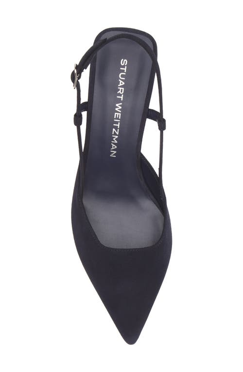 Shop Stuart Weitzman Vinnie 50 Slingback Pump In Marine Blue