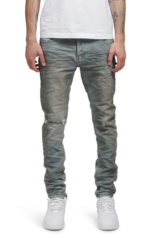 PURPLE BRAND Ripped Skinny Fit Jeans Light Dirty Wax at Nordstrom,