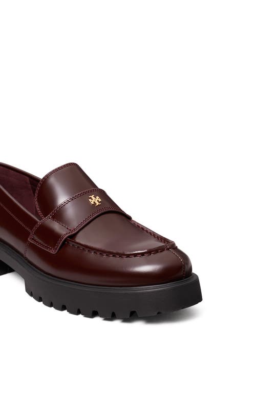 Shop Tory Burch Classic Platform Lug Sole Loafer In Plum