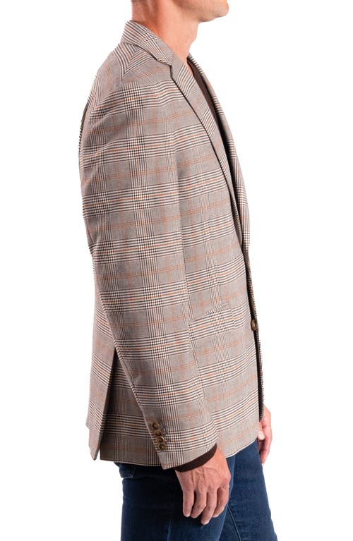 Savile Row Co Plaid Sport Coat In Tan