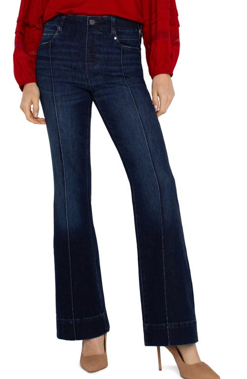 Shop Liverpool Gia Glider Seamed Pull-on Flare Jeans In Upland