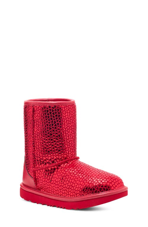 UGG(r) Kids' Classic II Gel Heart Boot Red at Nordstrom, M