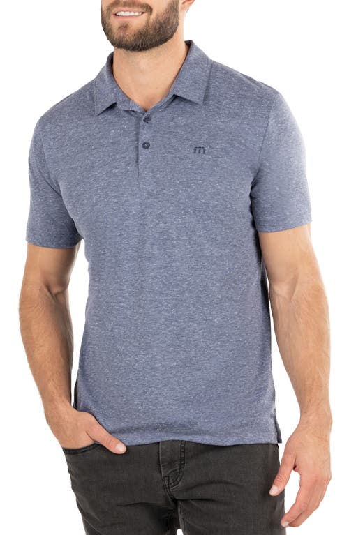 TravisMathew Knot On Call Golf Polo in Heather Mood Indigo