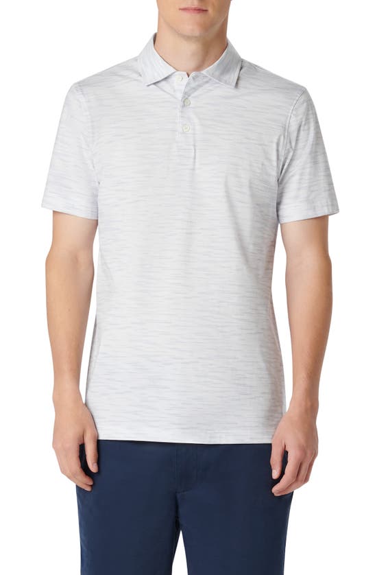 Bugatchi Victor Ooohcotton® Print Polo In White