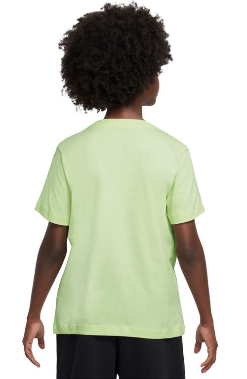 Shop Nike Kids' Sportswear Just Do It Cotton Graphic T-shirt In Lime Ice