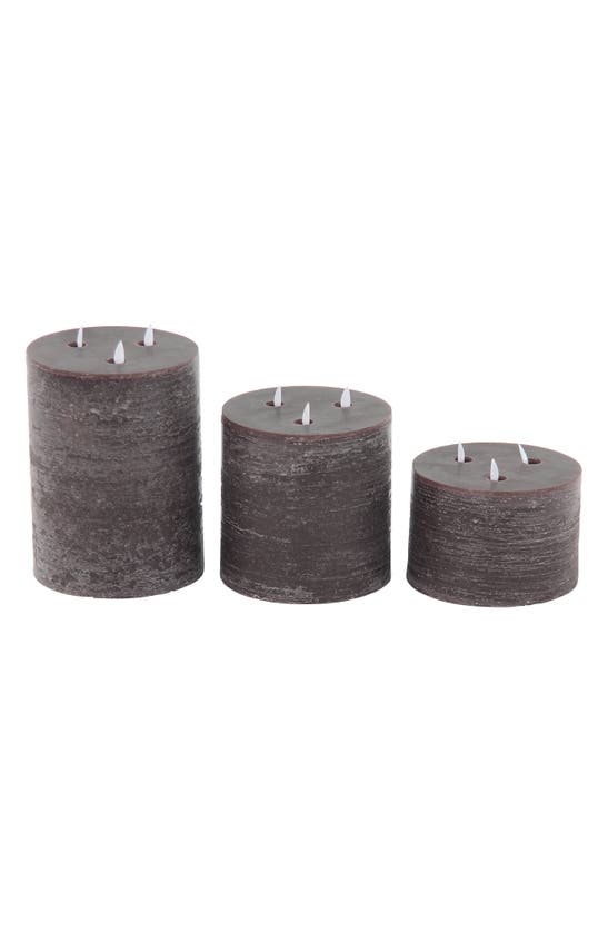 SONOMA SAGE HOME SONOMA SAGE HOME BROWN WAX TRADITIONAL FLAMELESS CANDLE WITH REMOTE CONTROL