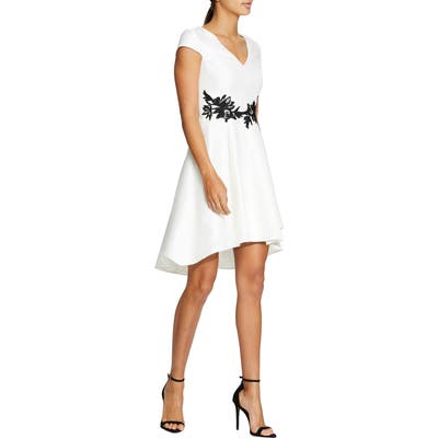Halston Heritage High/low Cocktail Dress, White