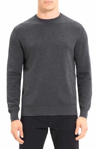 Black Regal Wool Crewneck Sweater