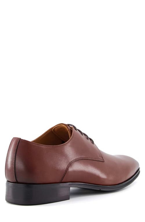 Dune London Satchel Plain Toe Derby In Tan