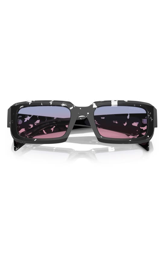 Shop Prada 55mm Irregular Sunglasses In Magenta