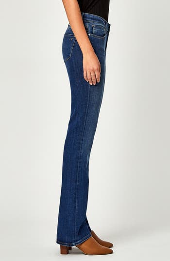 Mavi Women's Molly Mid Rise Bootcut Jeans in Indigo Supersoft