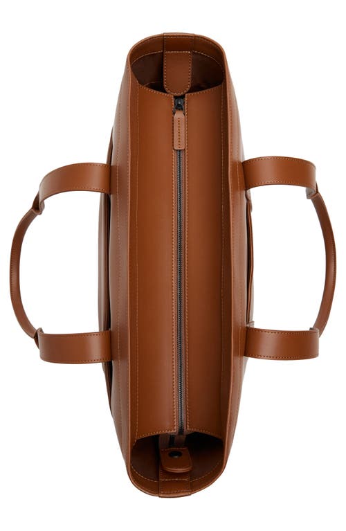 Shop Monos Metro Tote In Mahogany