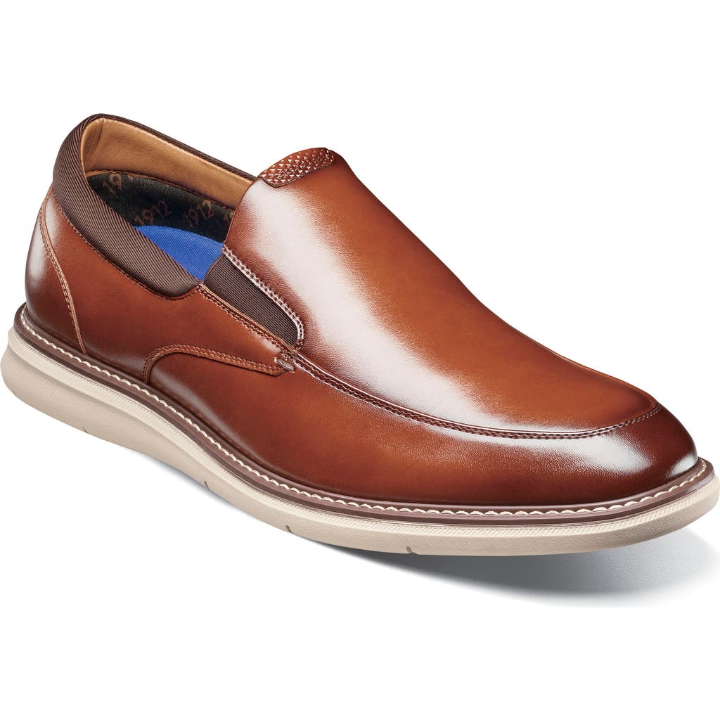Nunn Bush Chase Moc Toe Slip-on In Cognac