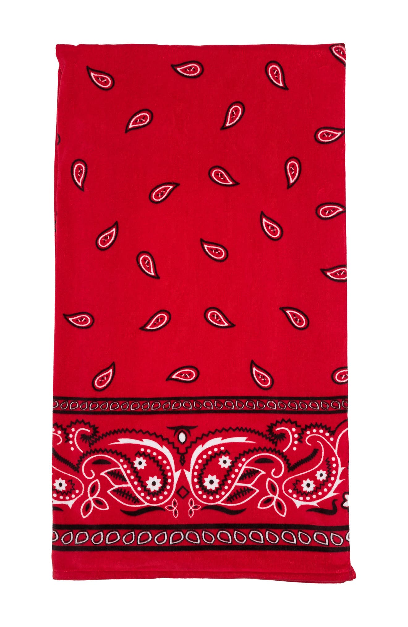 Apollo Towels Bandana Beach Blanket In Red