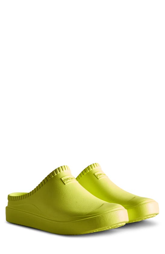 Shop Hunter Gender Inclusive In/out Bloom Clog In Zesty Yellow