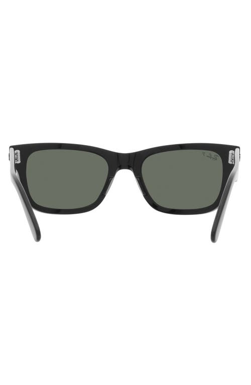 Ray Ban Ray-ban Womens Black Rb2283 Mr Burbank Rectangle-frame Acetate Sunglasses In Black/polar Green