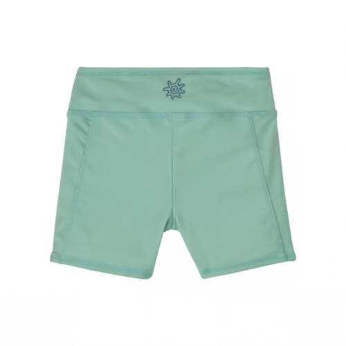 Shop Uv Skinz Reversible Active Swim Shorts In Dancing Starfish/seaglass