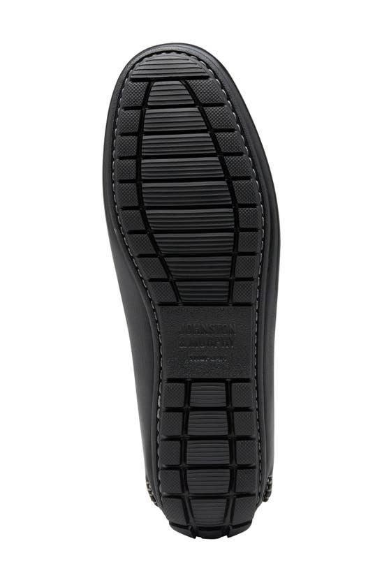 Johnston & Murphy Cort Whipstitch Driving Loafer In Black Full Grain