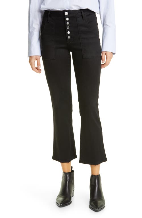 FRAME Le Francoise Crop Bootcut Jeans in Blackfish at Nordstrom, Size 31