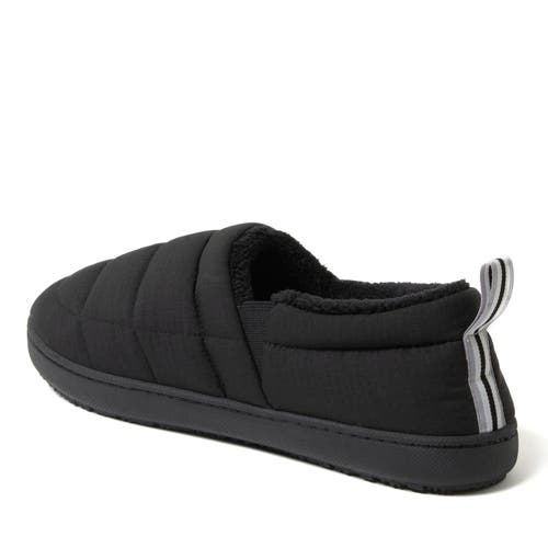 Dearfoams Men's Cullen Ripstop Closed Back Slip On In Black