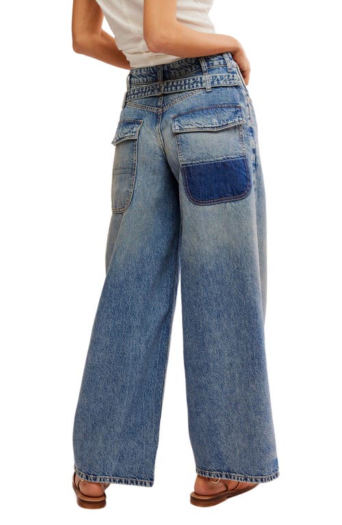 Shop Free People Waterfalls Baggy Wide Leg Jeans In Outlaw