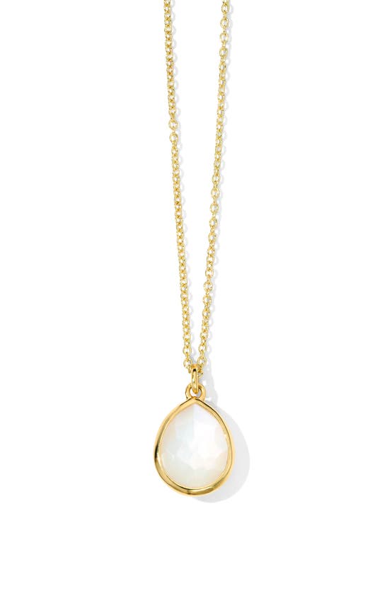 Shop Ippolita Rock Candy Mini Teardrop Pendant Necklace In Gold