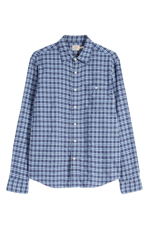 Faherty Tropical Cotton Button-up Shirt In Blue