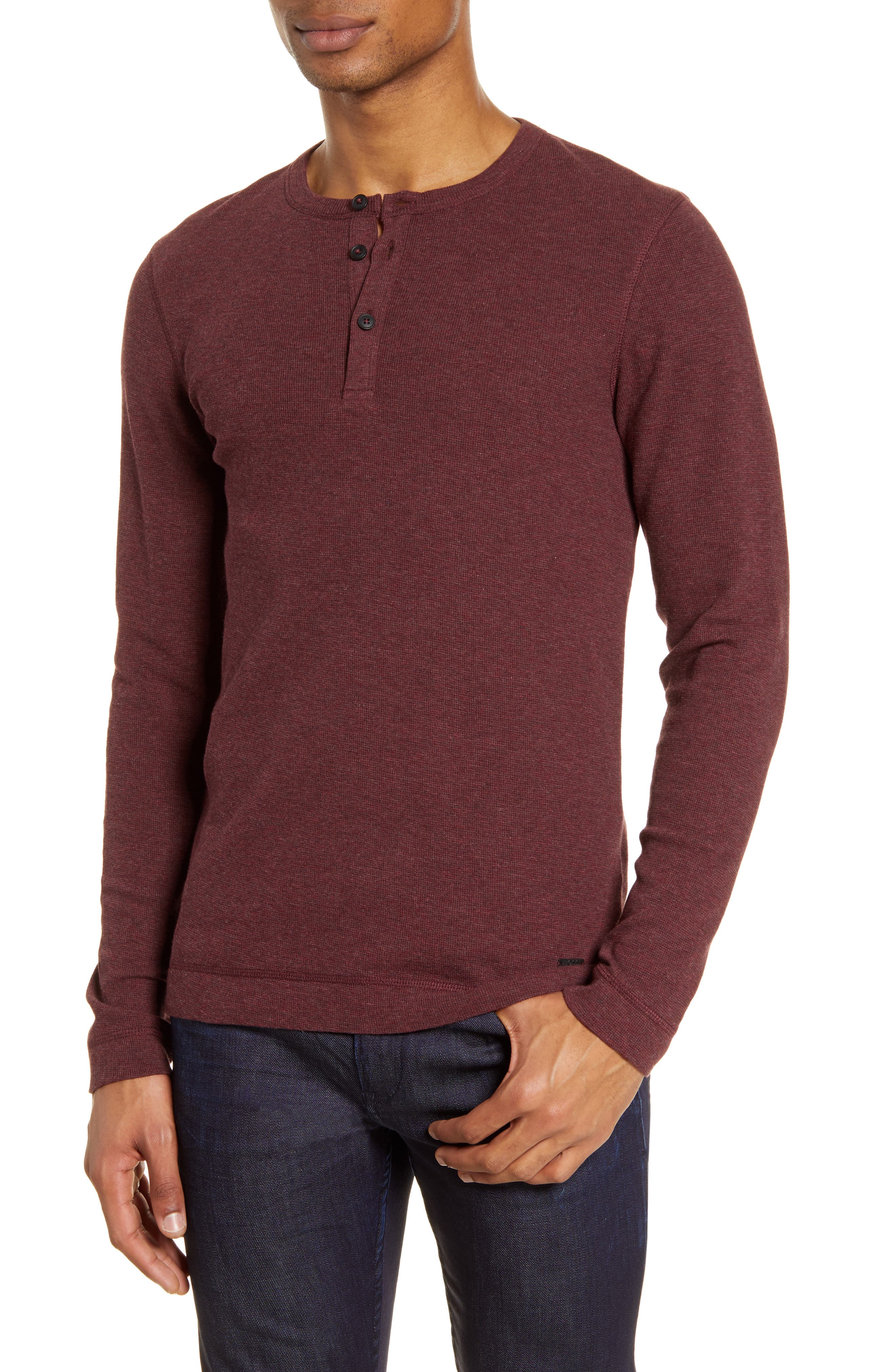 boss henley shirt