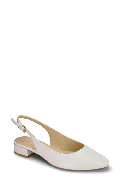Cassius Slingback Flat in Ivory 150