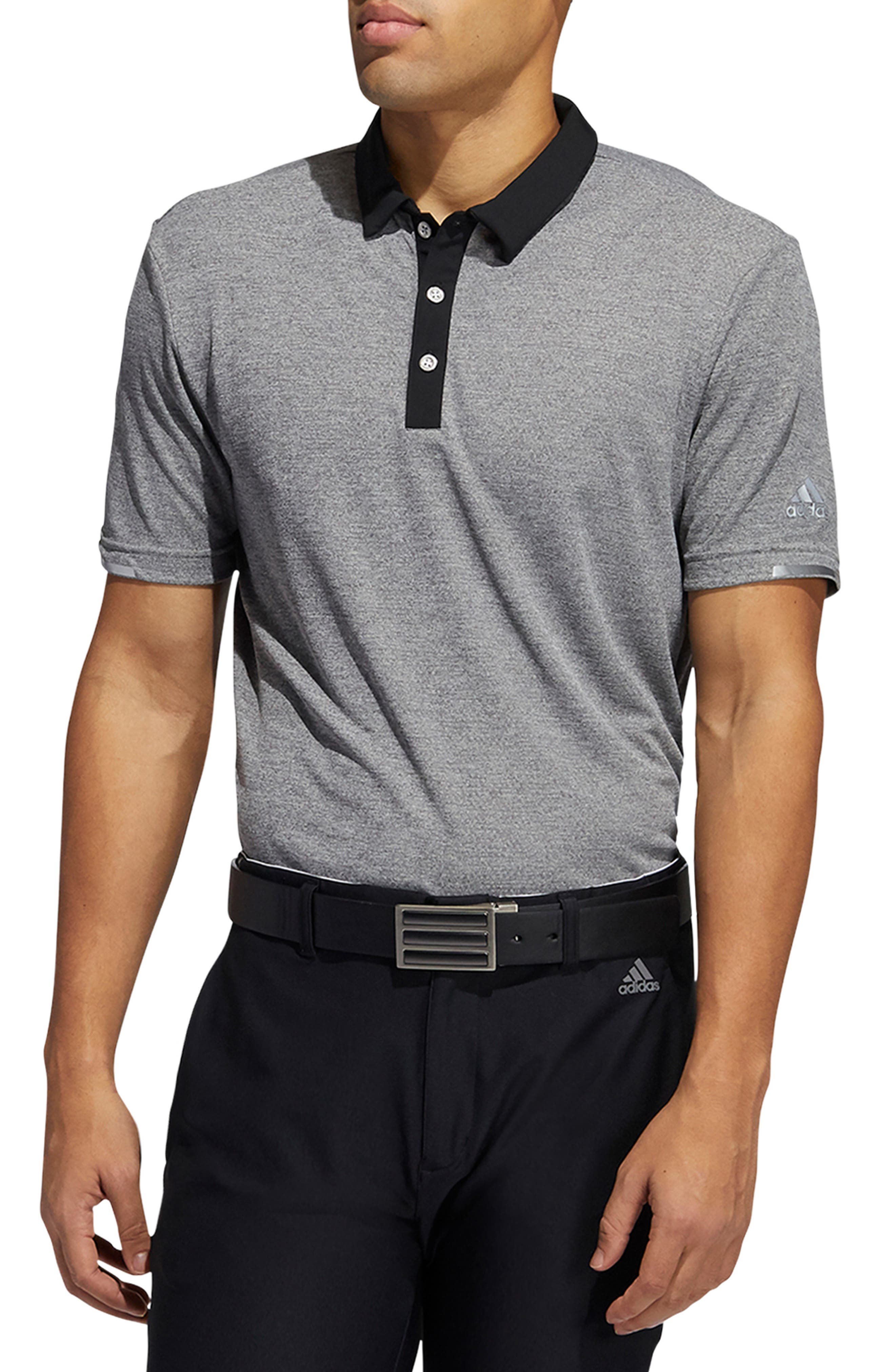 adidas heather polo