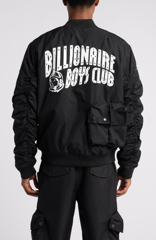 Shop Billionaire Boys Club Thero Embroidered Twill Bomber Jacket In Black