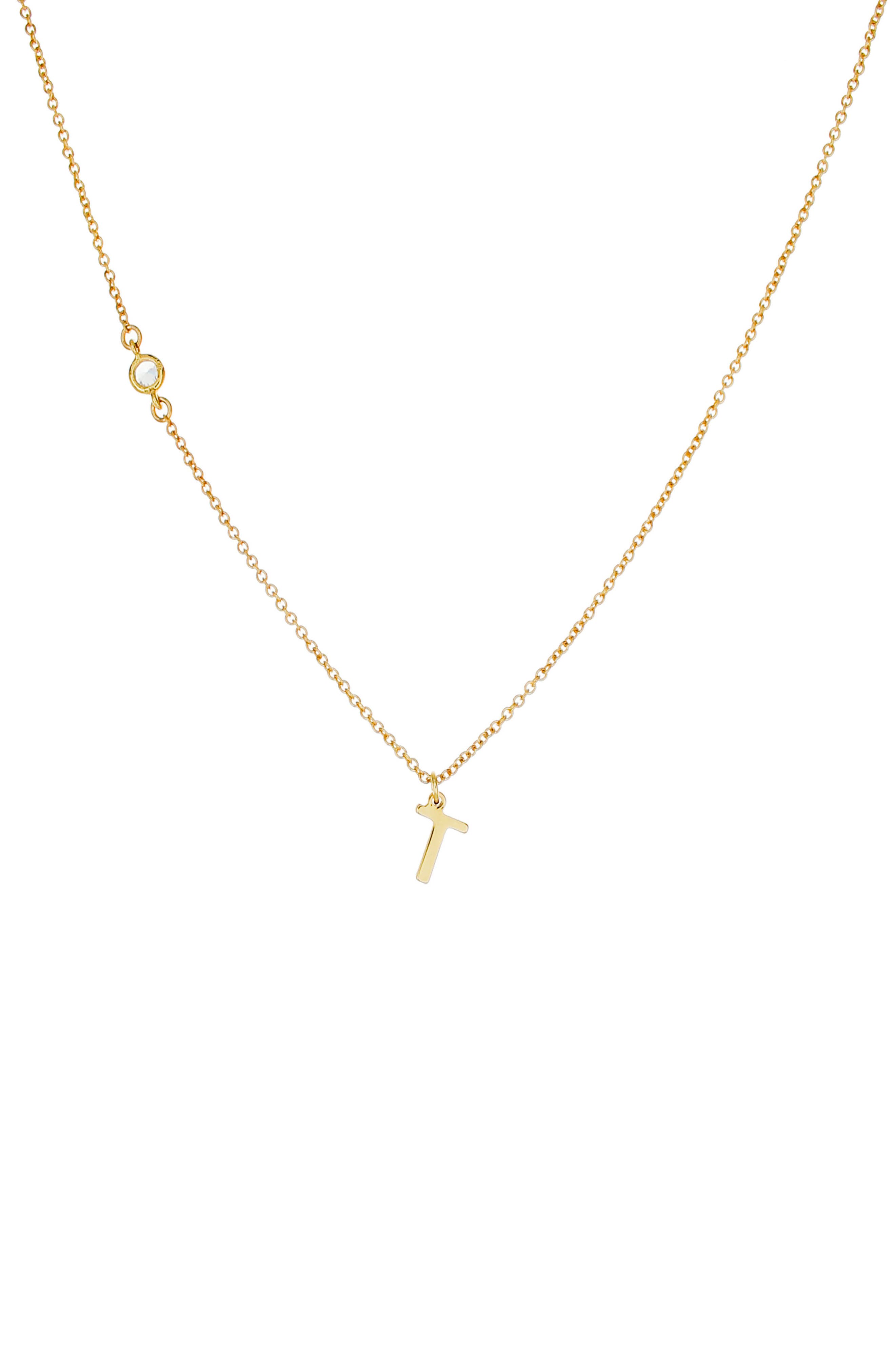 panacea initial pendant necklace