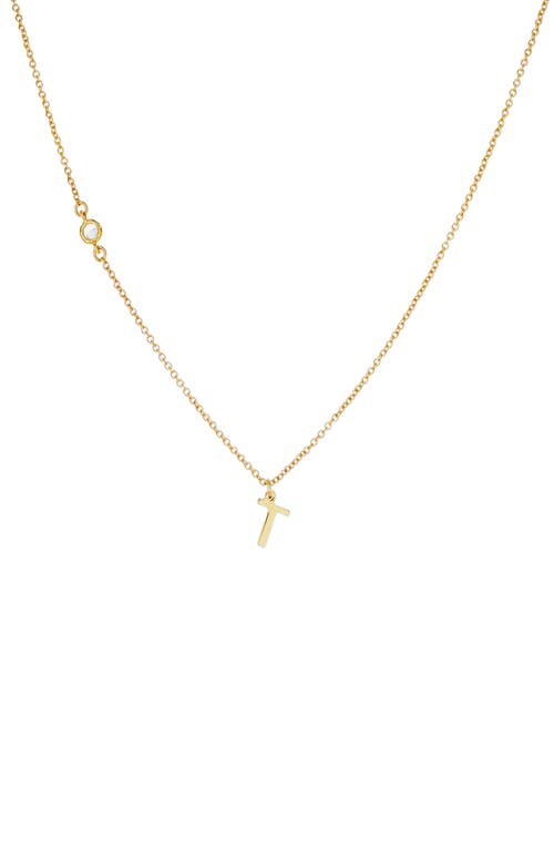 Panacea Initial Pendant Necklace in Gold T at Nordstrom