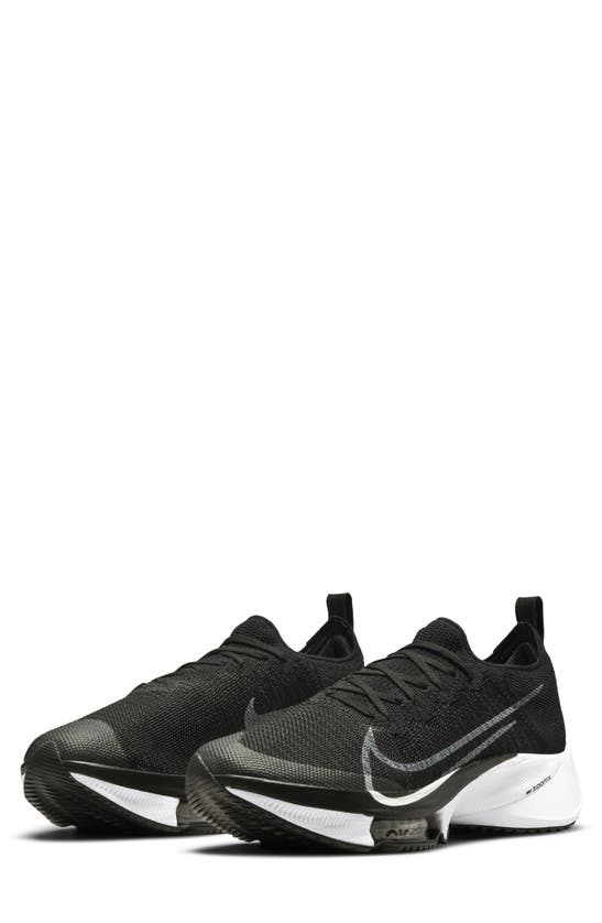 Nike Air Zoom Tempo Next % Running Sneakers In Black/ White/ Platinum